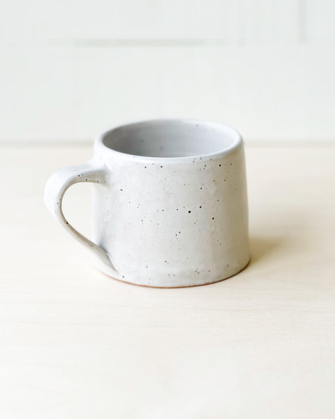Matte White Speckled Mug // Second