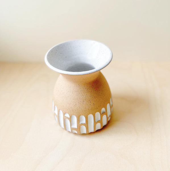 Hand Carved Modern Vase // Sale