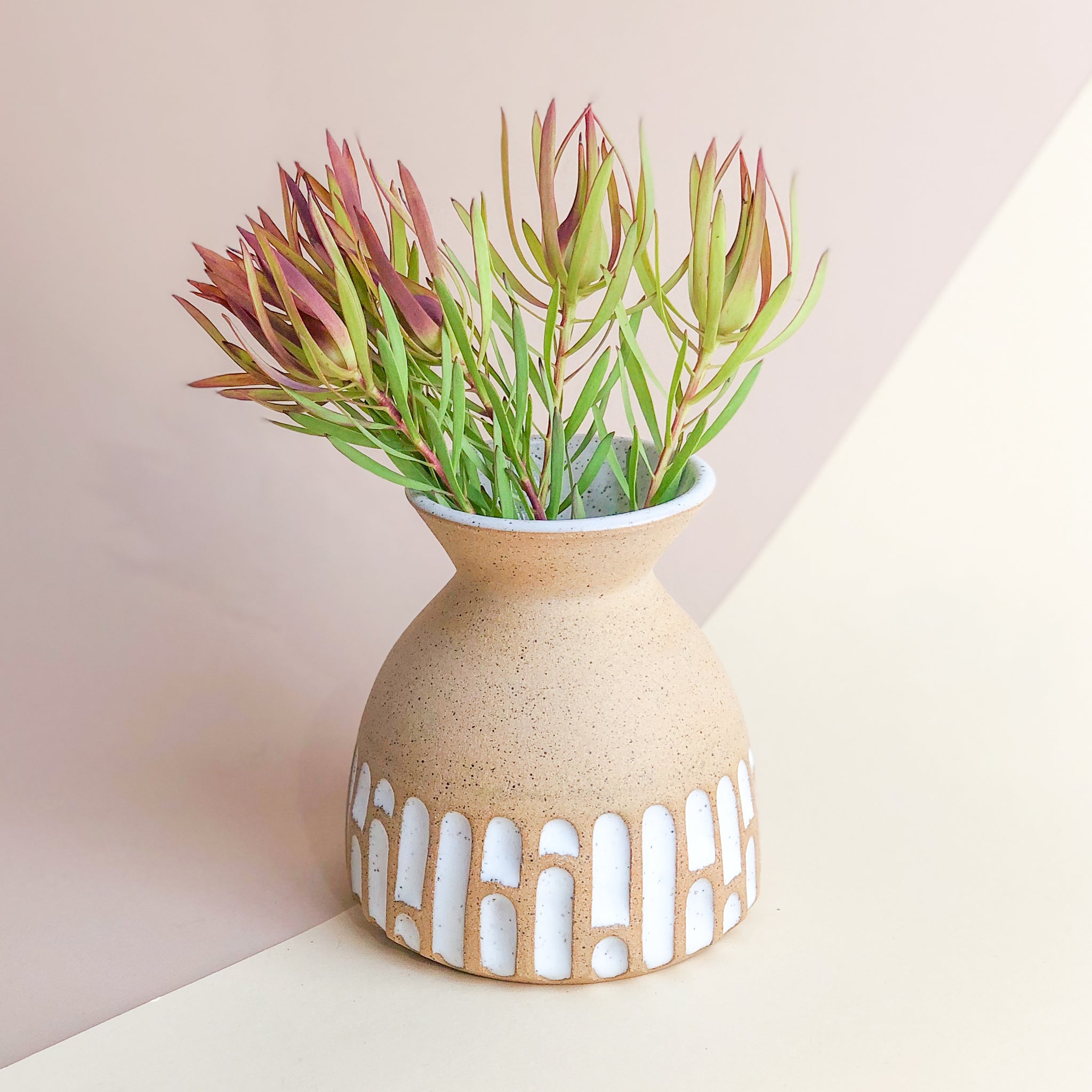 Hand Carved Modern Vase // Sale
